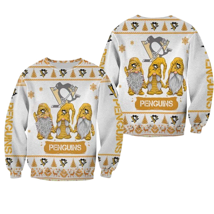 Christmas Gnomes Pittsburgh Penguins Ugly Sweater Christmas 3D Sweater ? Usalast