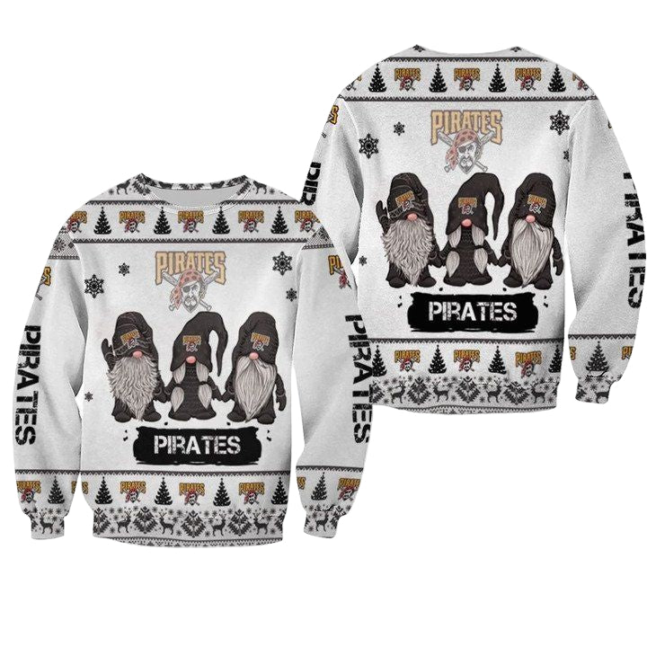 Christmas Gnomes Pittsburgh Pirates Ugly Sweater Christmas 3D Sweater ? Usalast