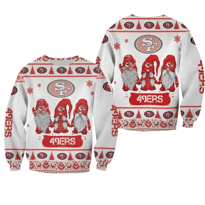 Christmas Gnomes San Francisco 49Ers Ugly Sweater Christmas 3D Sweater ? Usalast