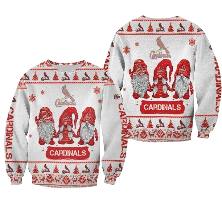 Christmas Gnomes St Louis Cardinals Ugly Sweater Christmas 3D Sweater ? Usalast