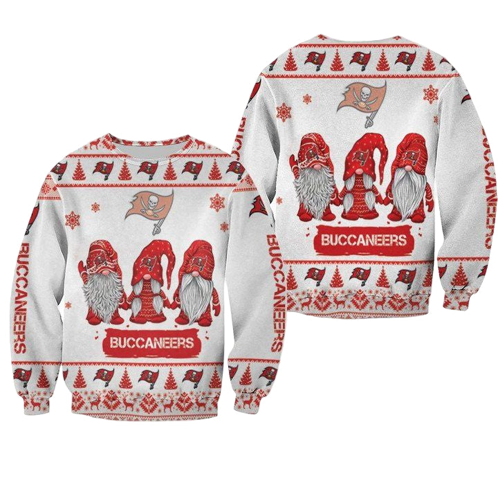 Christmas Gnomes Tampa Bay Buccaneers Ugly Sweater Christmas 3D Sweater ? Usalast