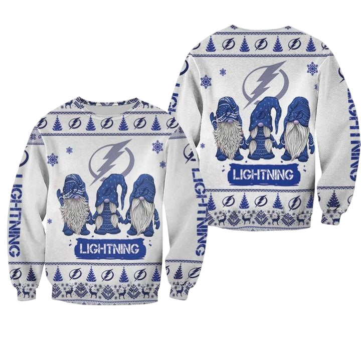 Christmas Gnomes Tampa Bay Lightning Ugly Sweater Christmas 3D Sweater ? Usalast