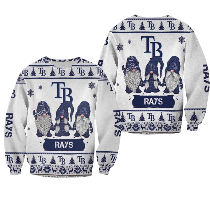 Christmas Gnomes Tampa Bay Rays Ugly Sweater Christmas 3D Sweater ? Usalast