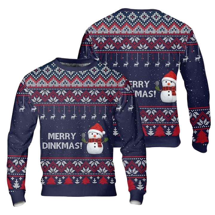 Christmas Pickleball Merry Dinkmas AOP Sweater ? Usalast