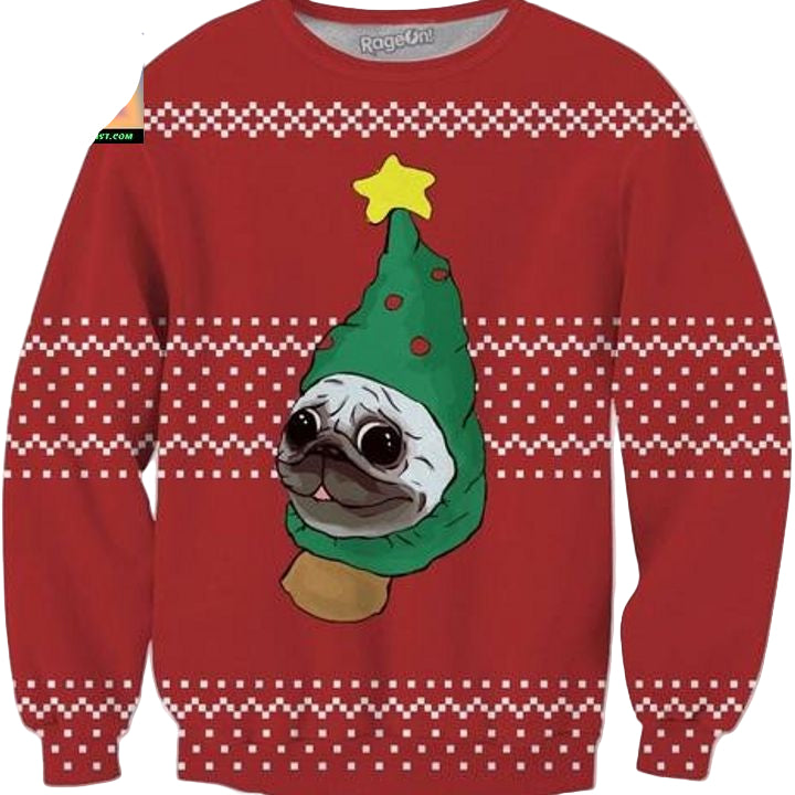 Christmas Pug V1 Crewneck Sweater ? Usalast