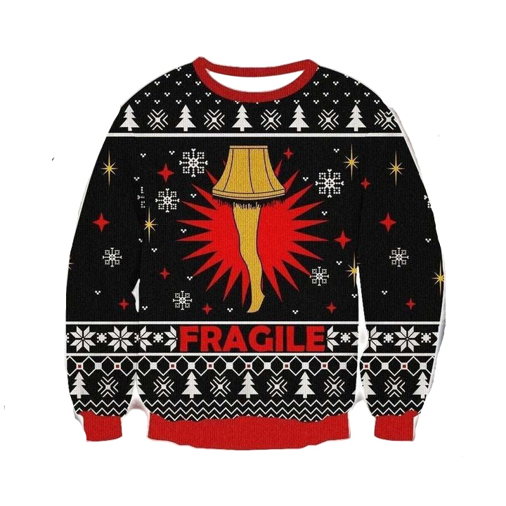 Christmas Story Knitting Pattern Print Ugly Unisex 3D Sweater ? Usalast