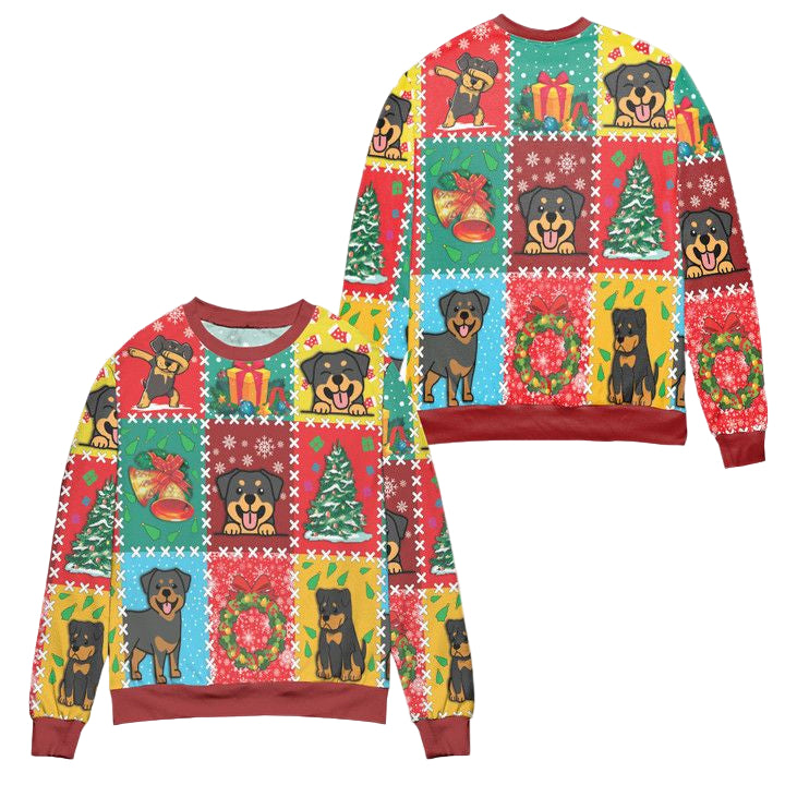 Christmas Vacation With Rottweiler Snowflake Ugly Christmas Sweater ? Usalast