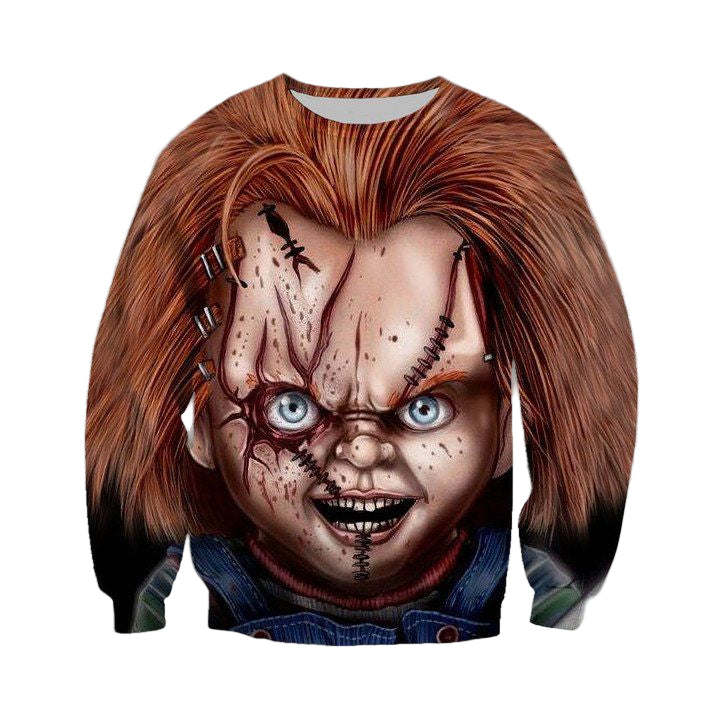 Chucky Horror Characters Halloween 3D Sweater ? Usalast