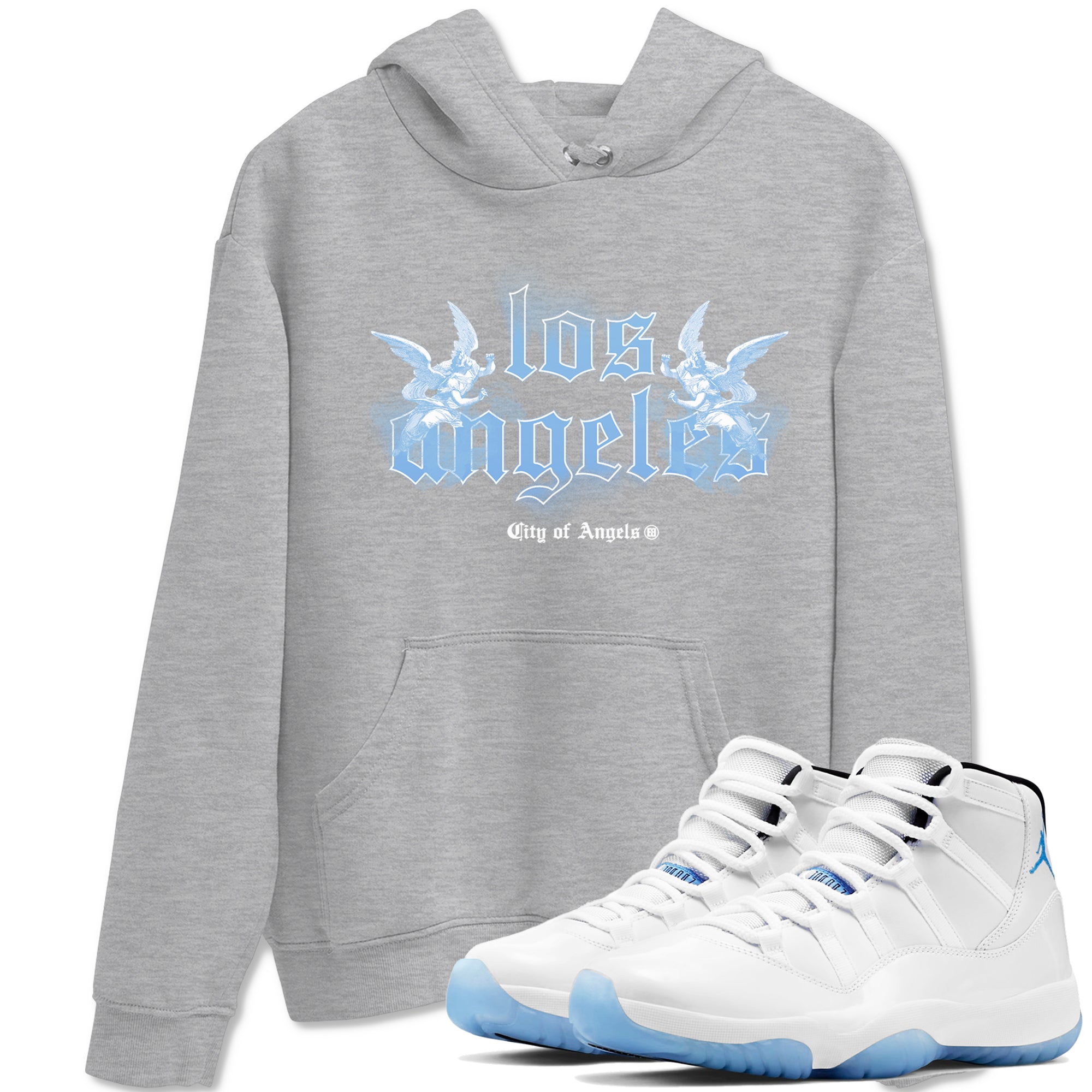 City Of Angeles Sneaker Tees - Air Jordan 11 Legend Blue