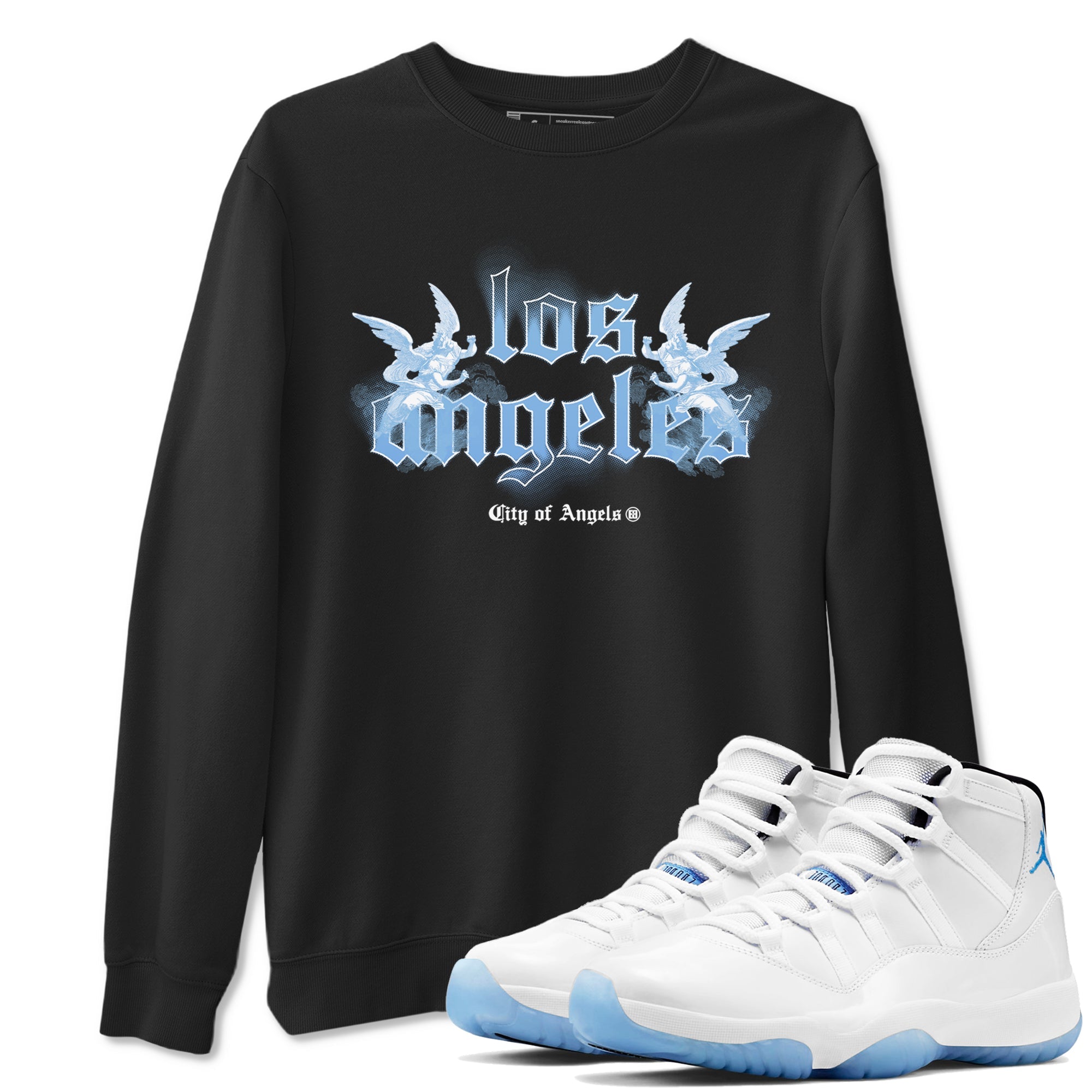 City Of Angeles Sneaker Tees - Air Jordan 11 Legend Blue