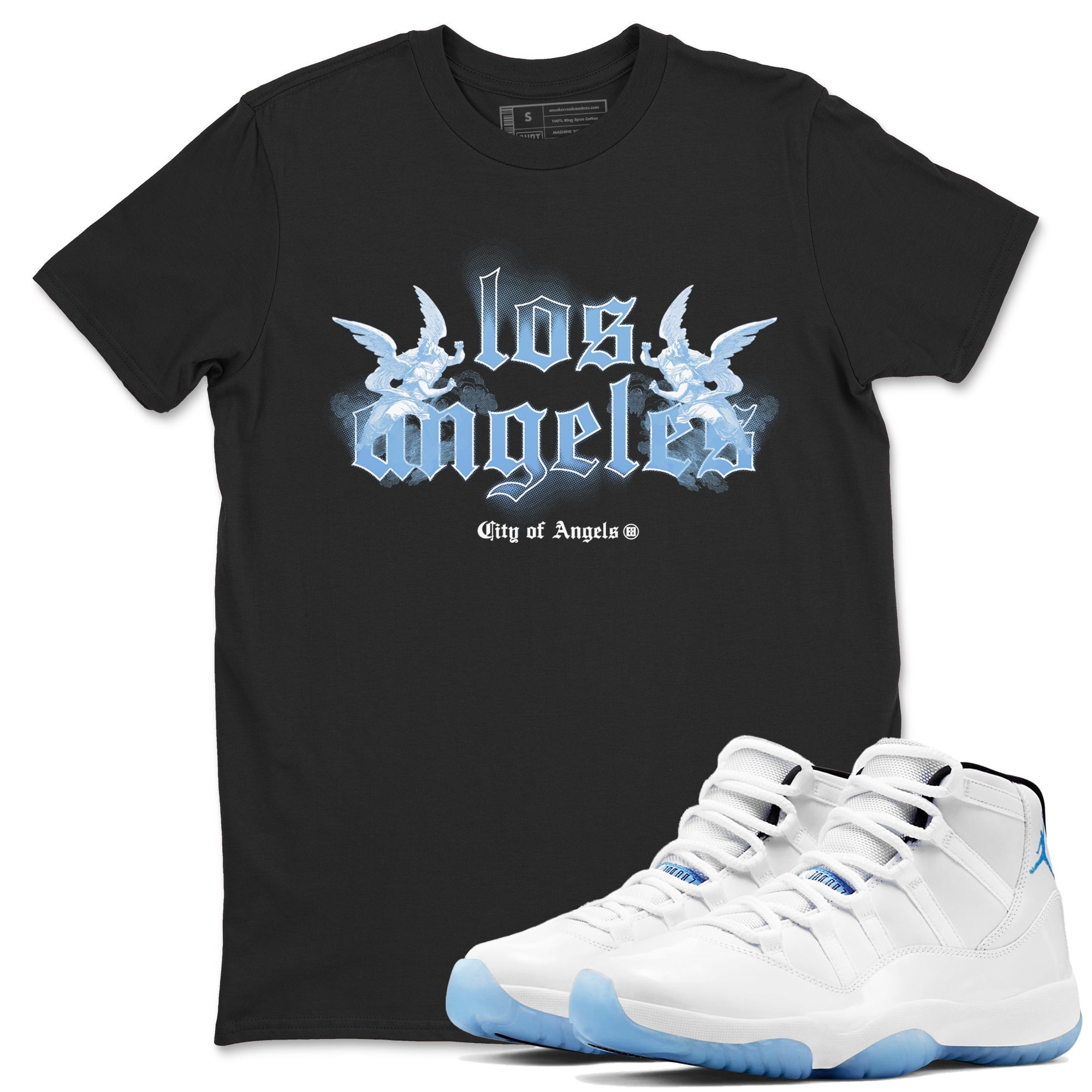 City Of Angeles Sneaker Tees - Air Jordan 11 Legend Blue