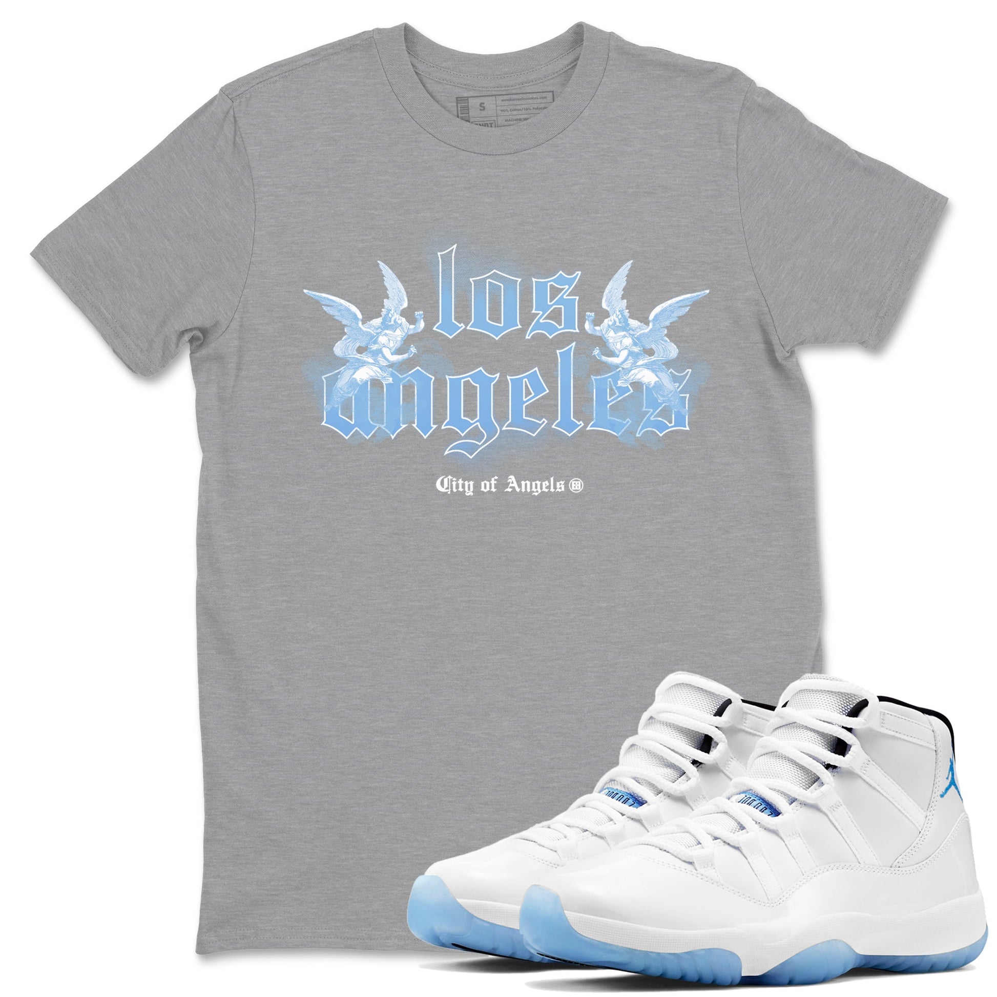 City Of Angeles Sneaker Tees - Air Jordan 11 Legend Blue