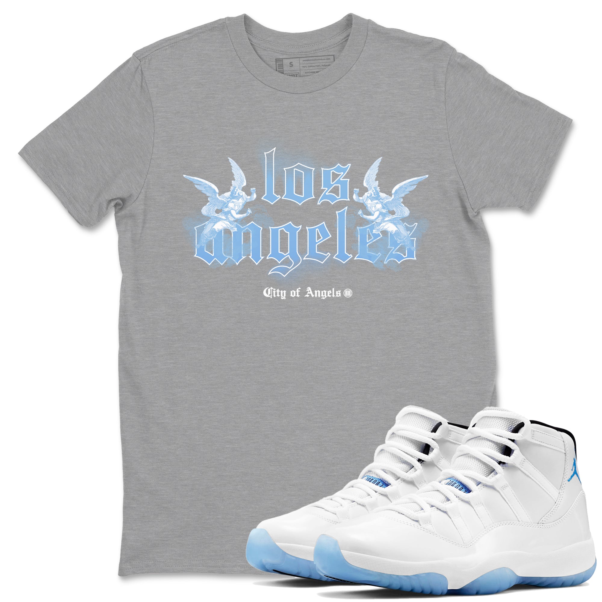 City Of Angeles Sneaker Tees - Air Jordan 11 Legend Blue