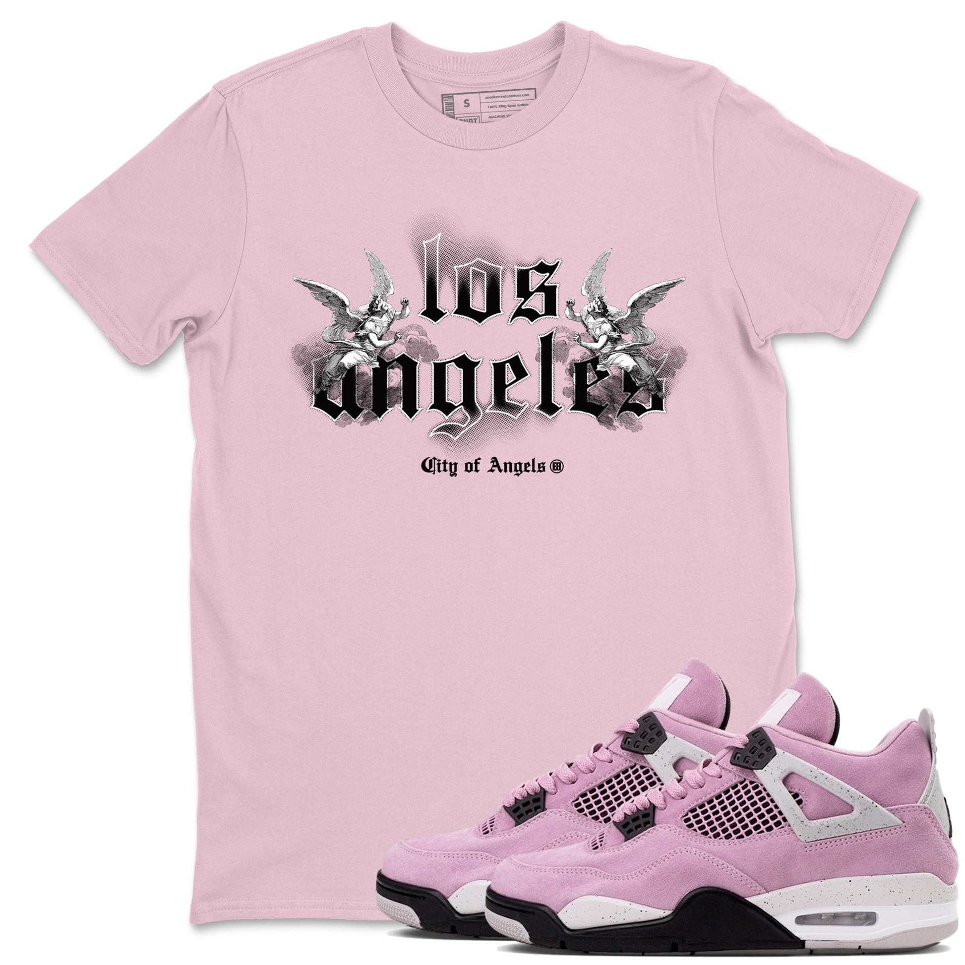 City Of Angeles Sneaker Tees - Air Jordan 4 Orchid