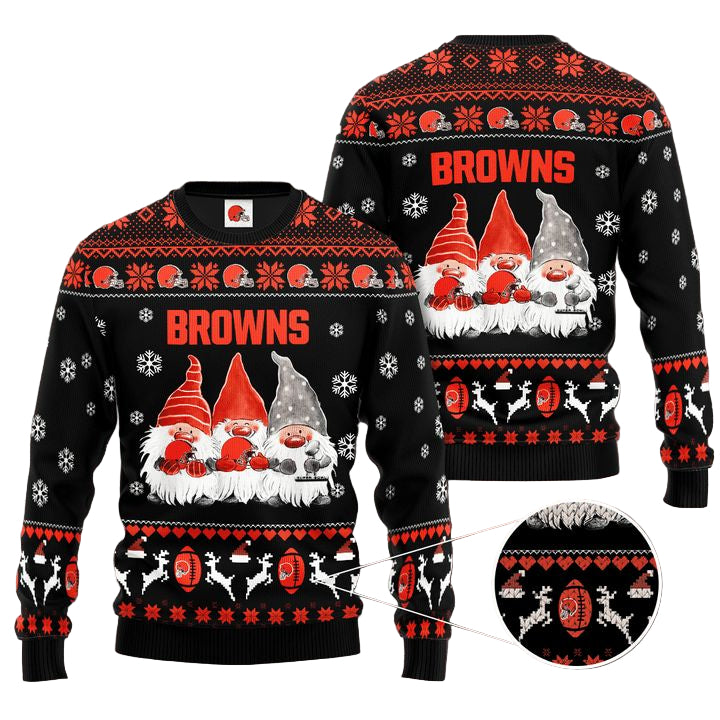 Cleveland Browns Gnome De Noel Christmas Ugly Sweater ? Usalast