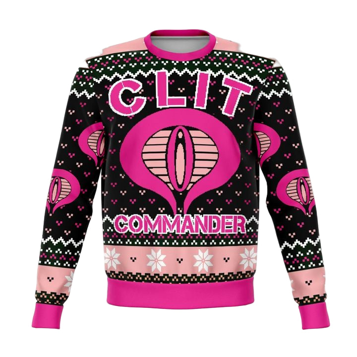 Clit Commander Meme 2022 Design 3d Ugly Christmas Sweater ? Usalast