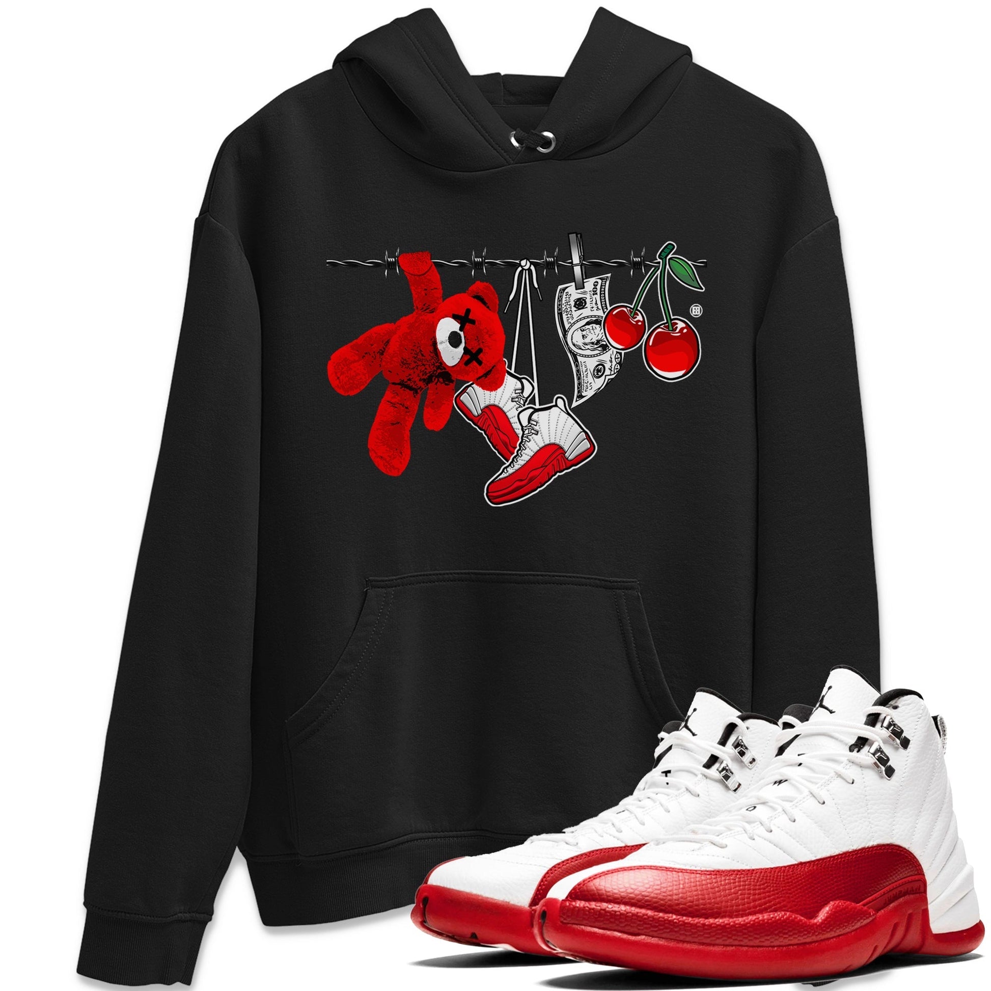 Clothesline Unisex Tops - Air Jordan 12 Cherry