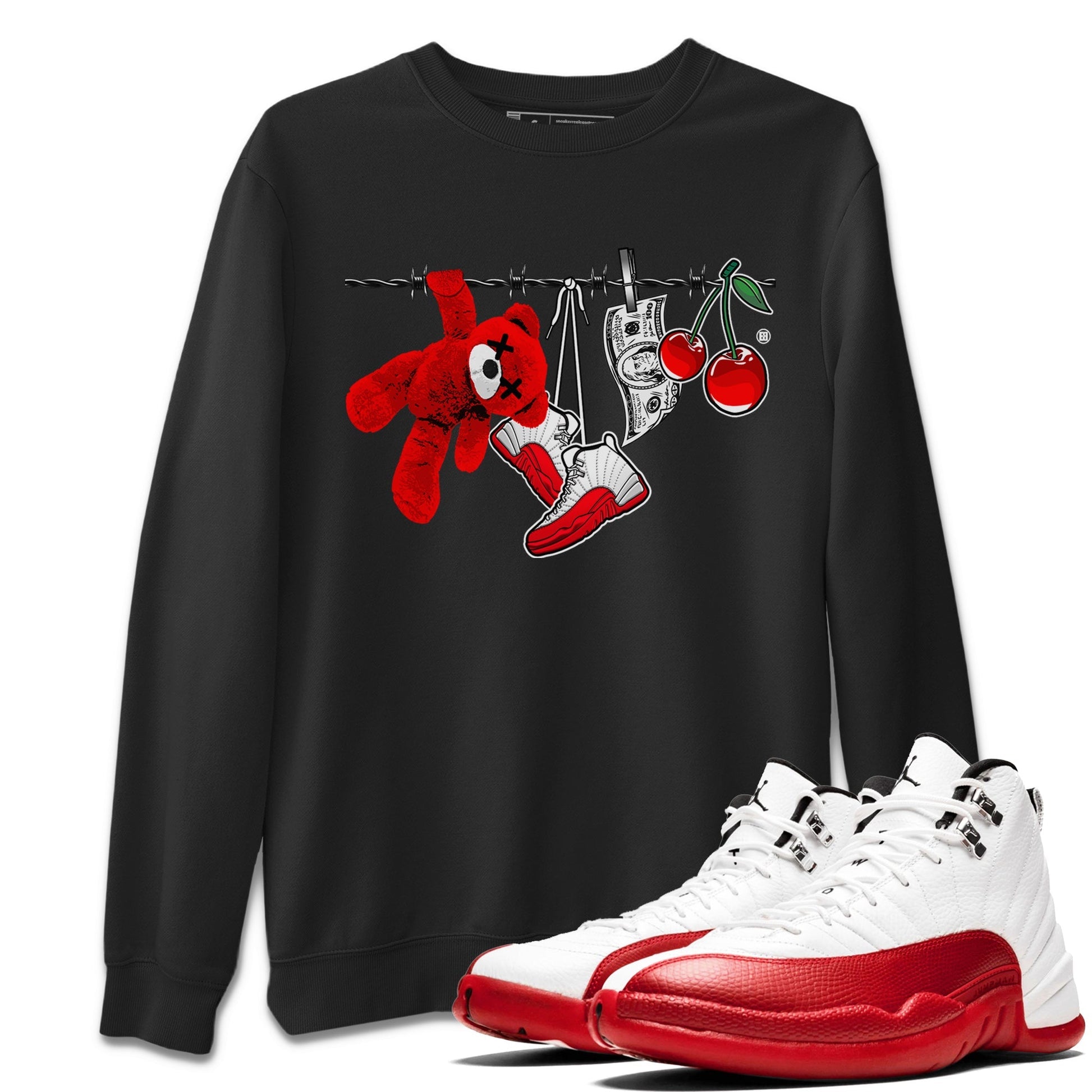 Clothesline Unisex Tops - Air Jordan 12 Cherry