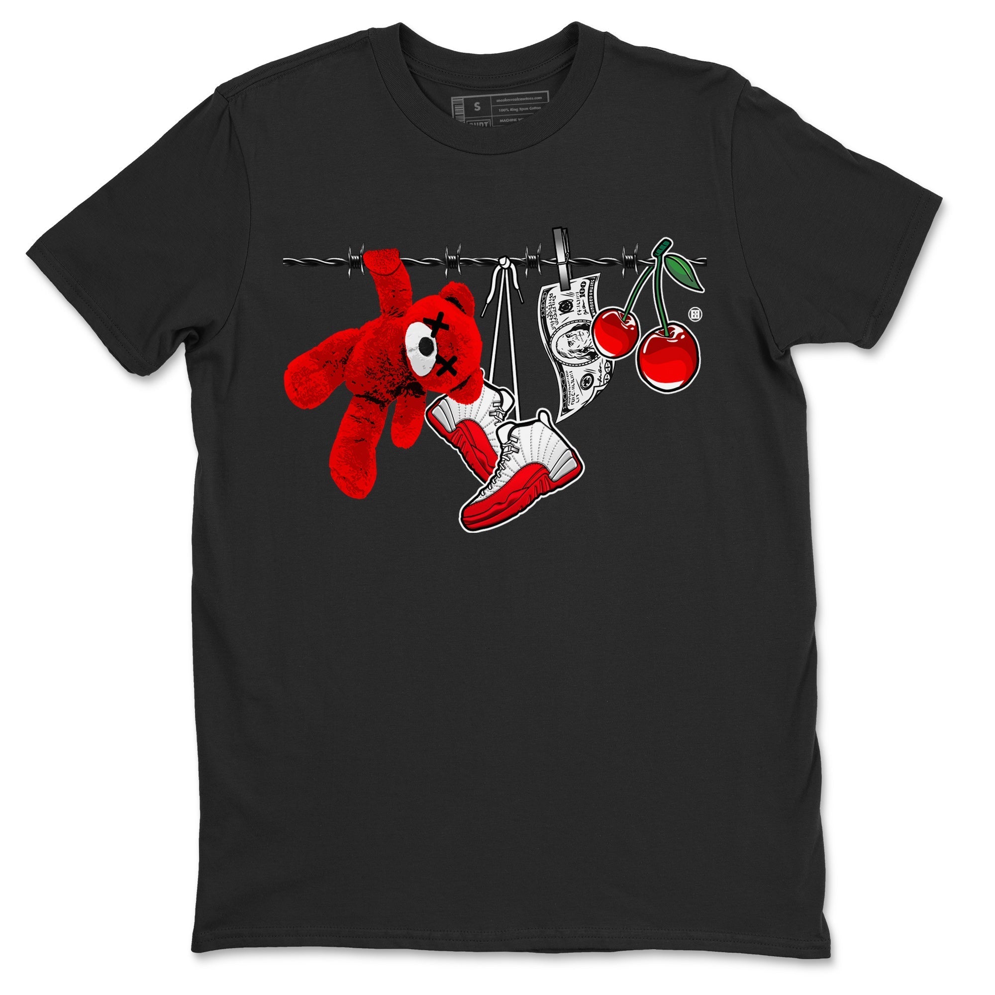 Clothesline Unisex Tops - Air Jordan 12 Cherry