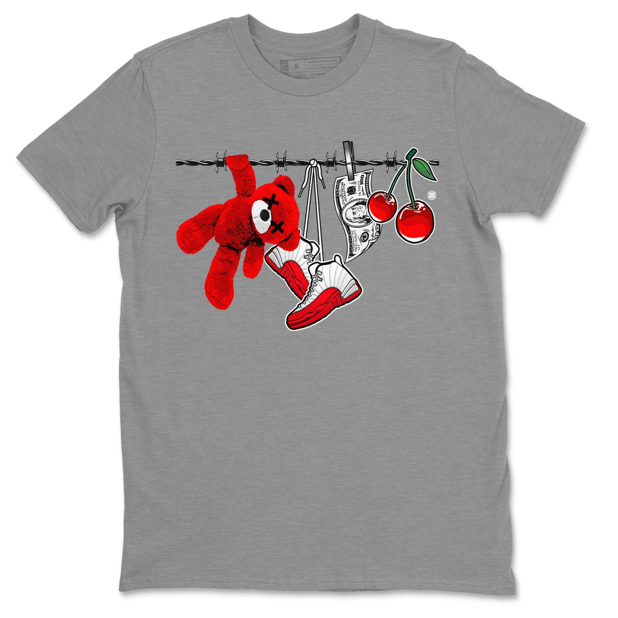 Clothesline Unisex Tops - Air Jordan 12 Cherry