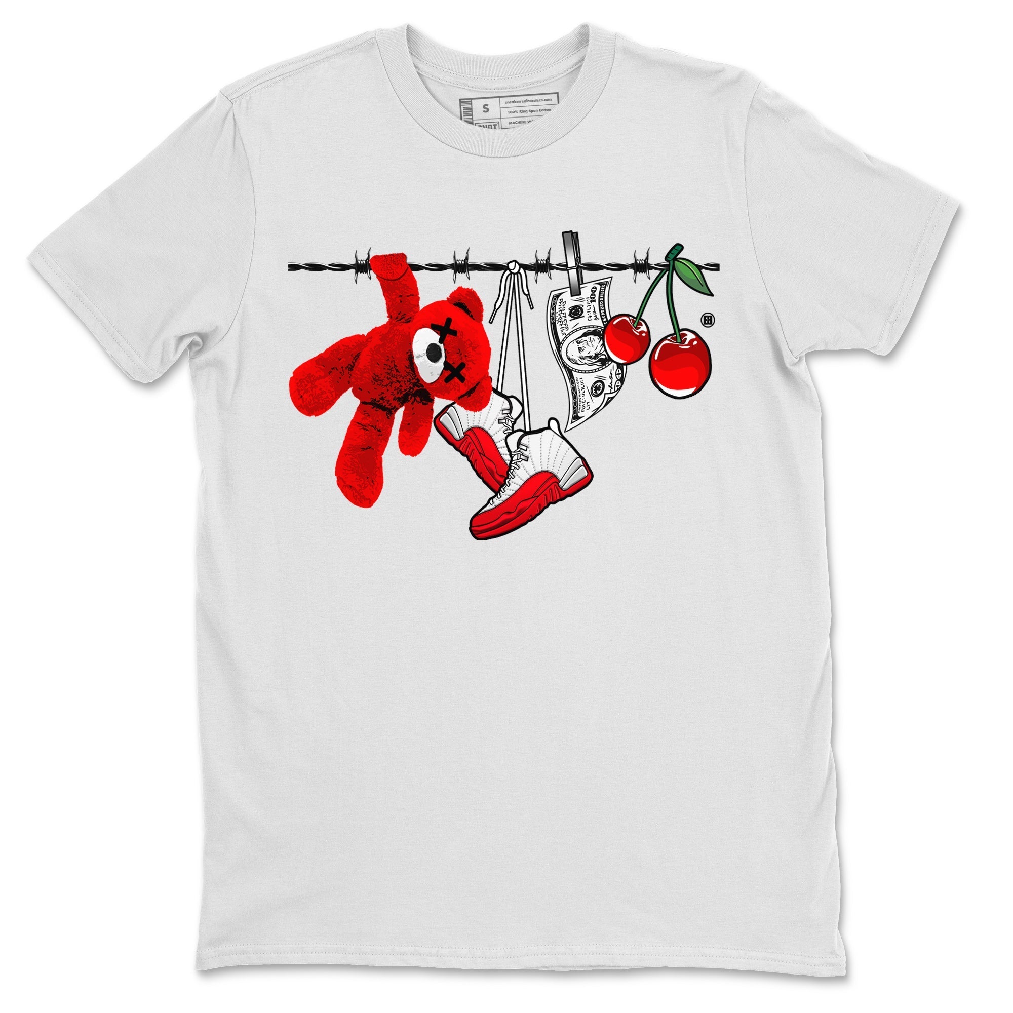 Clothesline Unisex Tops - Air Jordan 12 Cherry
