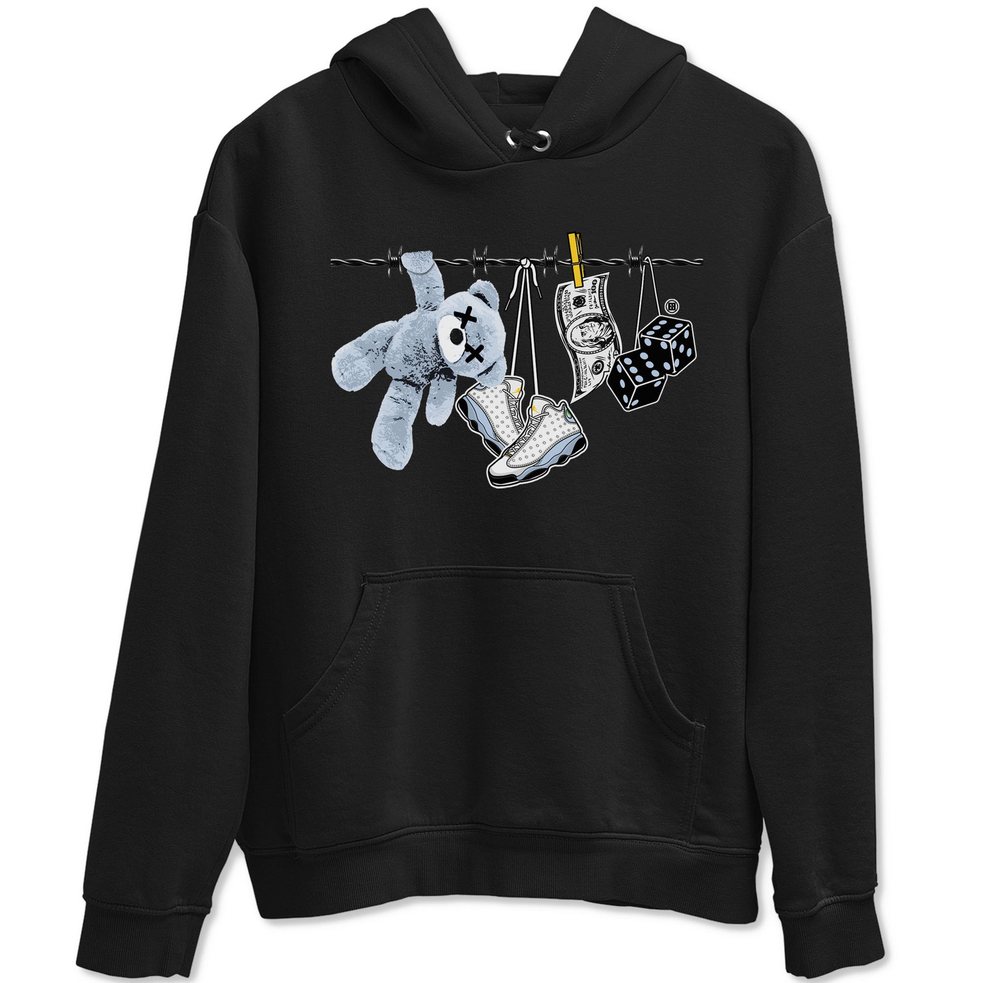 Clothesline Sneaker Tees - Air Jordan 13 Blue Grey