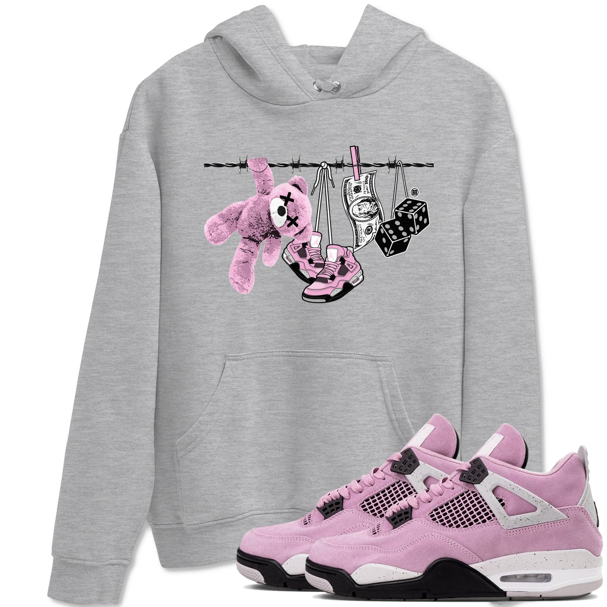 Clothesline Sneaker Tees - Air Jordan 4 Orchid