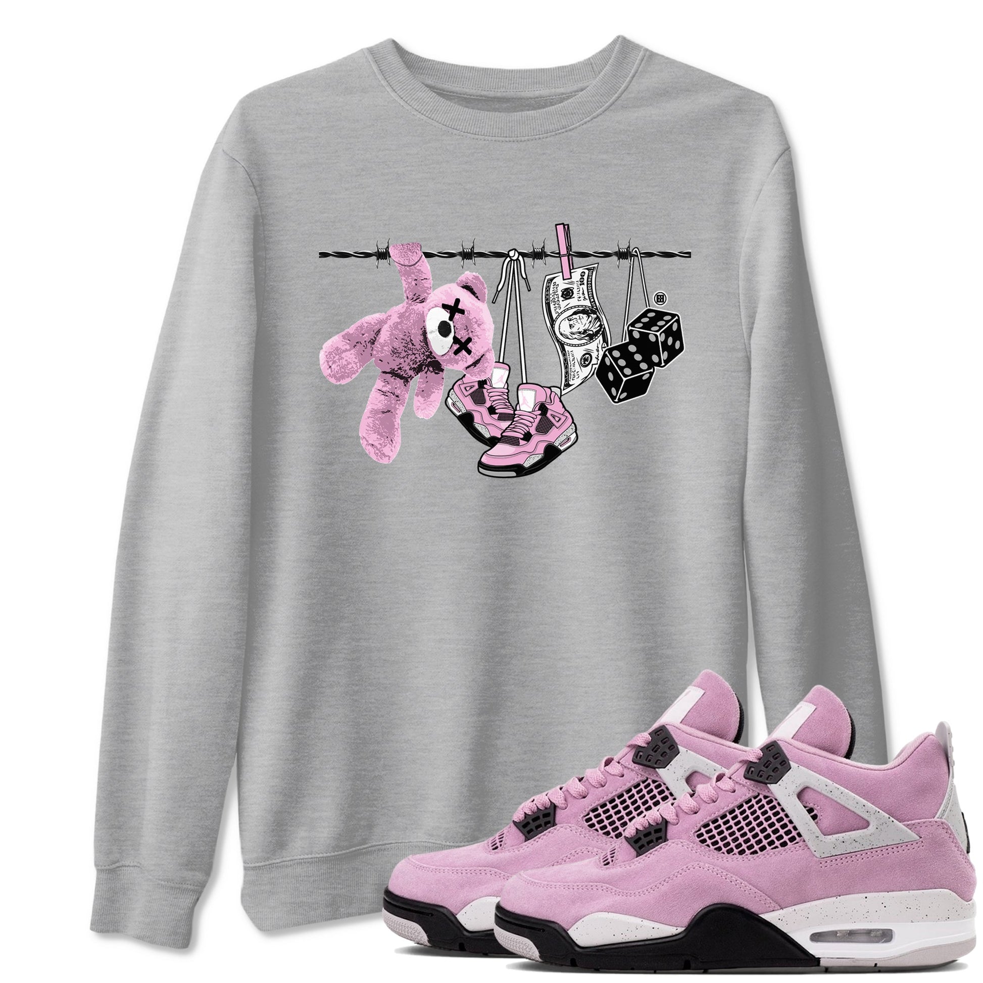 Clothesline Sneaker Tees - Air Jordan 4 Orchid