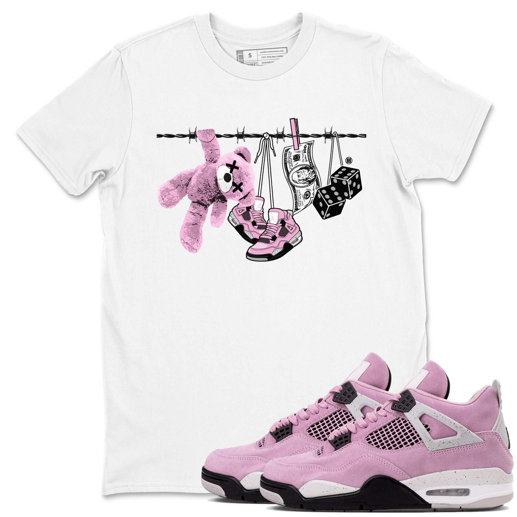 Clothesline Sneaker Tees - Air Jordan 4 Orchid