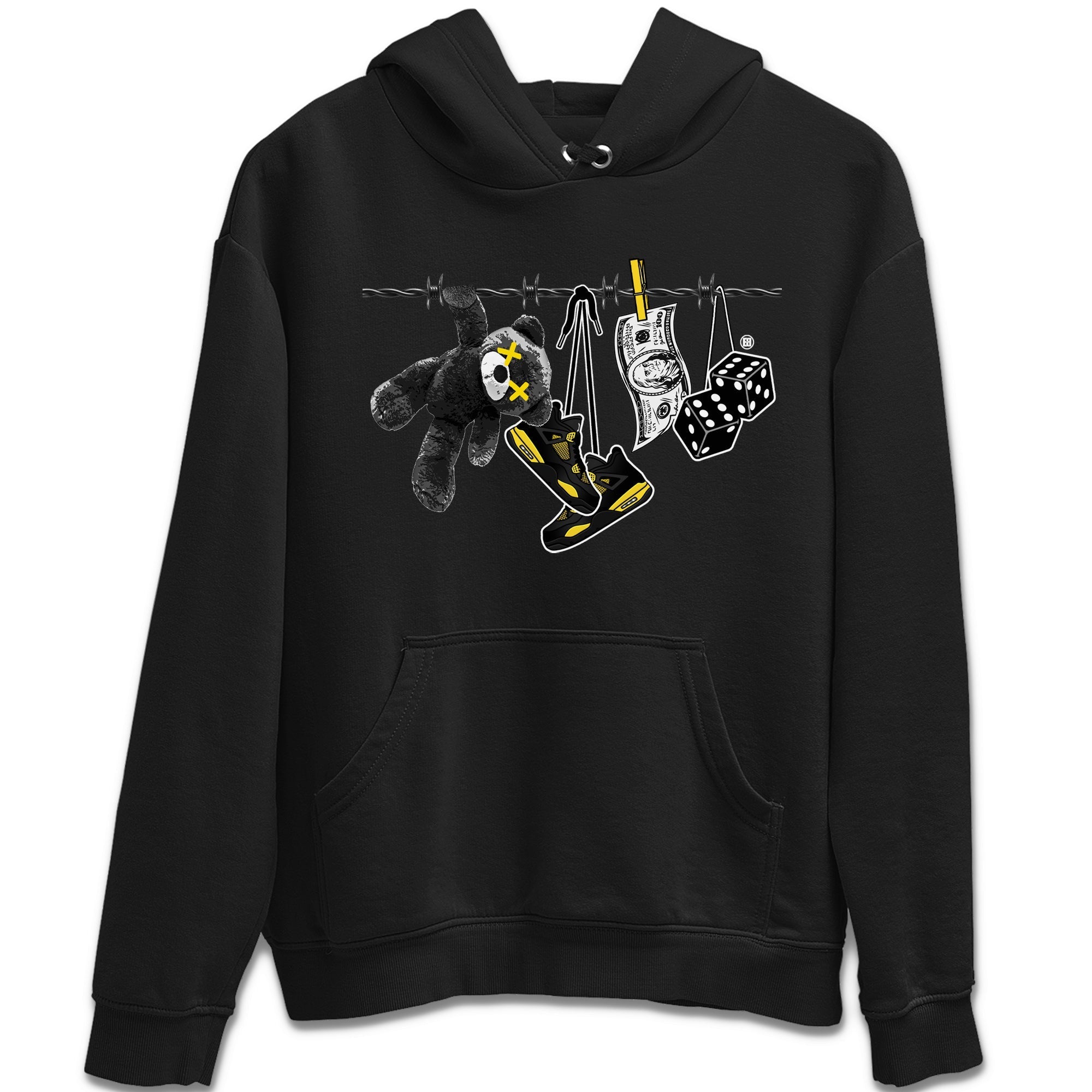 Clothesline Unisex Tops - Air Jordan 4 Thunder