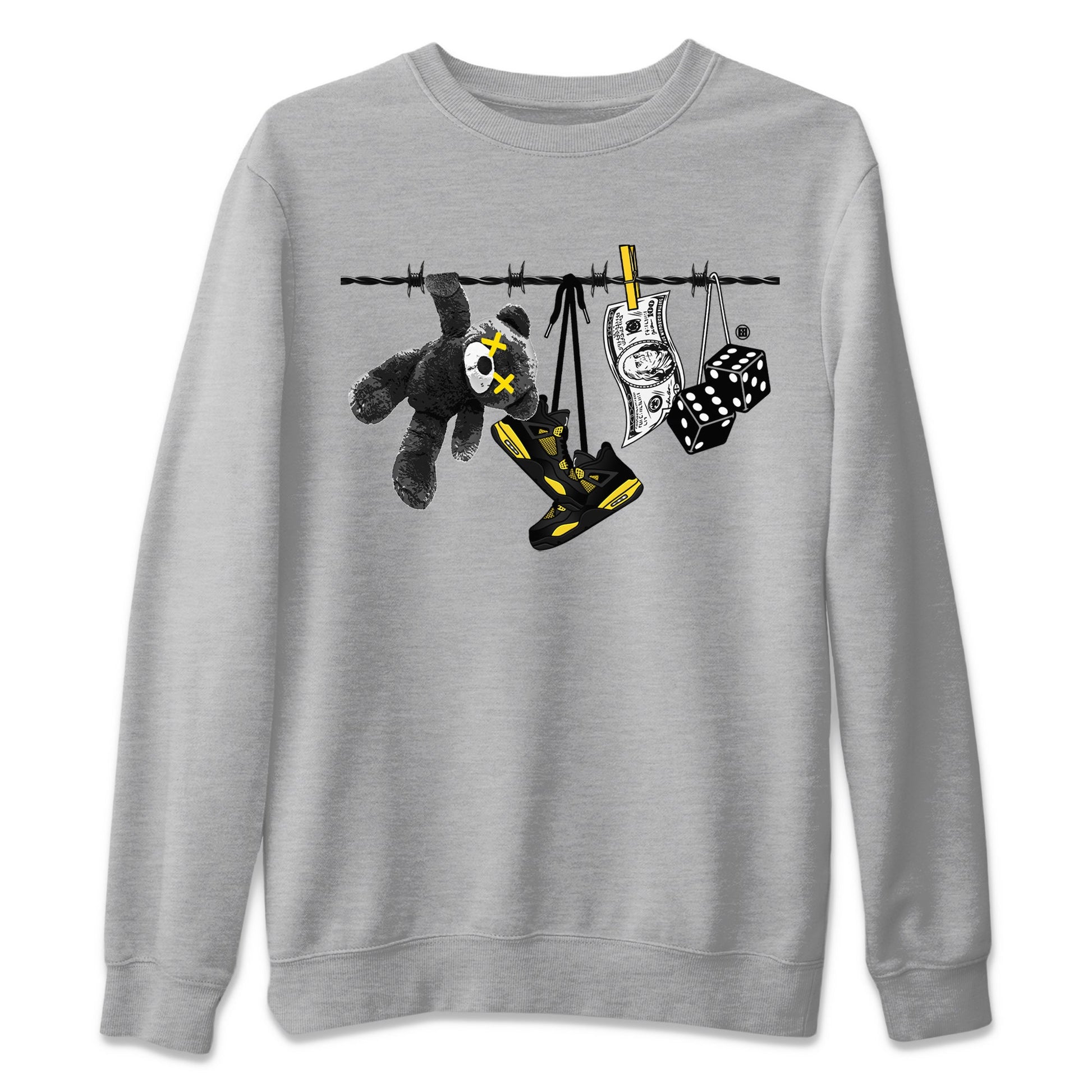 Clothesline Unisex Tops - Air Jordan 4 Thunder