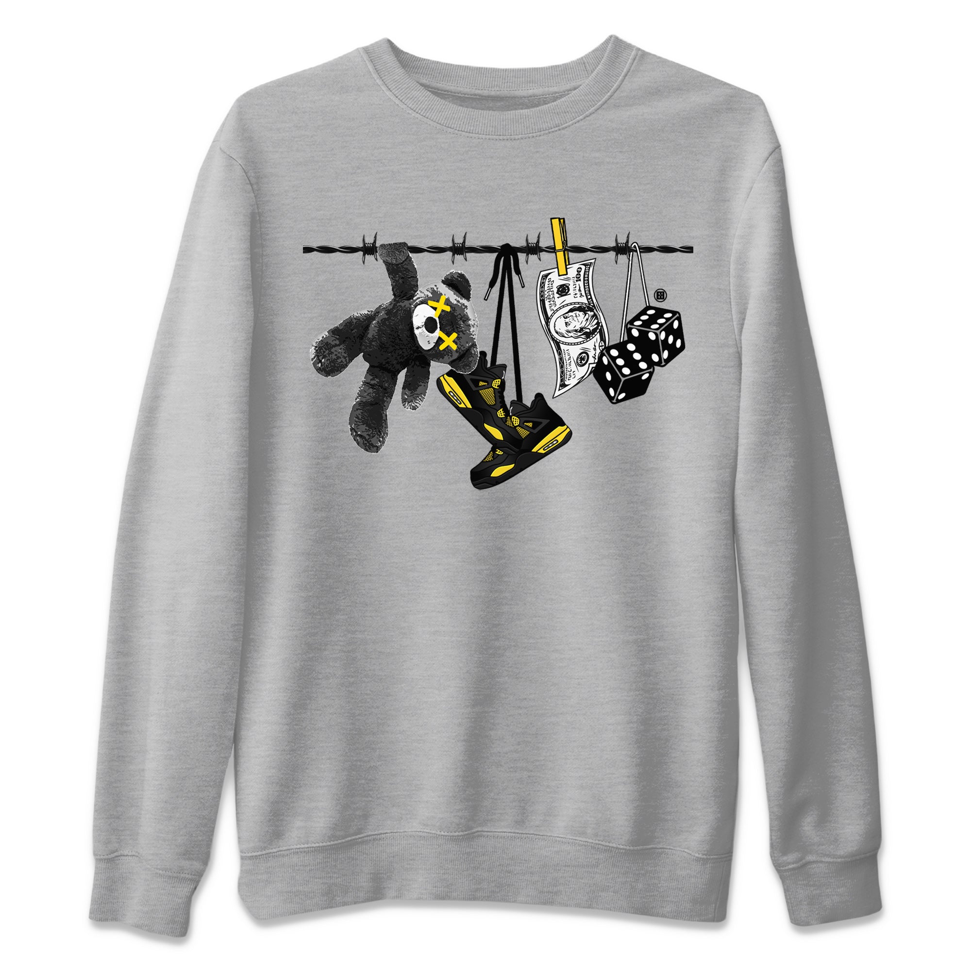 Clothesline Unisex Tops - Air Jordan 4 Thunder
