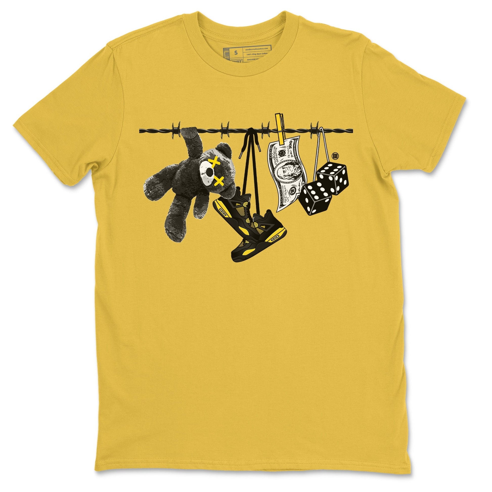 Clothesline Unisex Tops - Air Jordan 4 Thunder