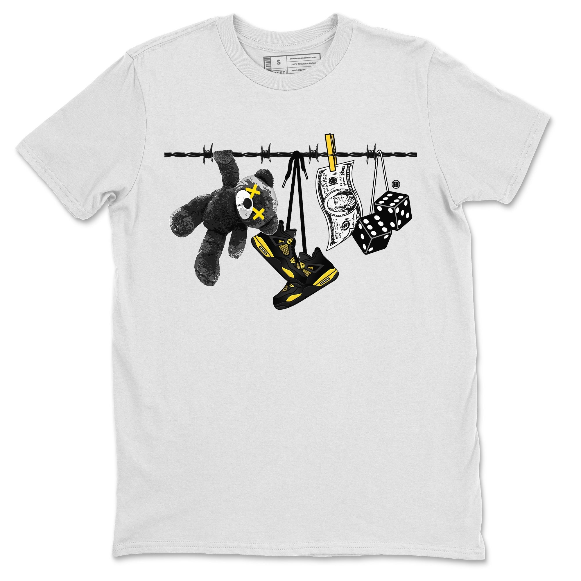 Clothesline Unisex Tops - Air Jordan 4 Thunder