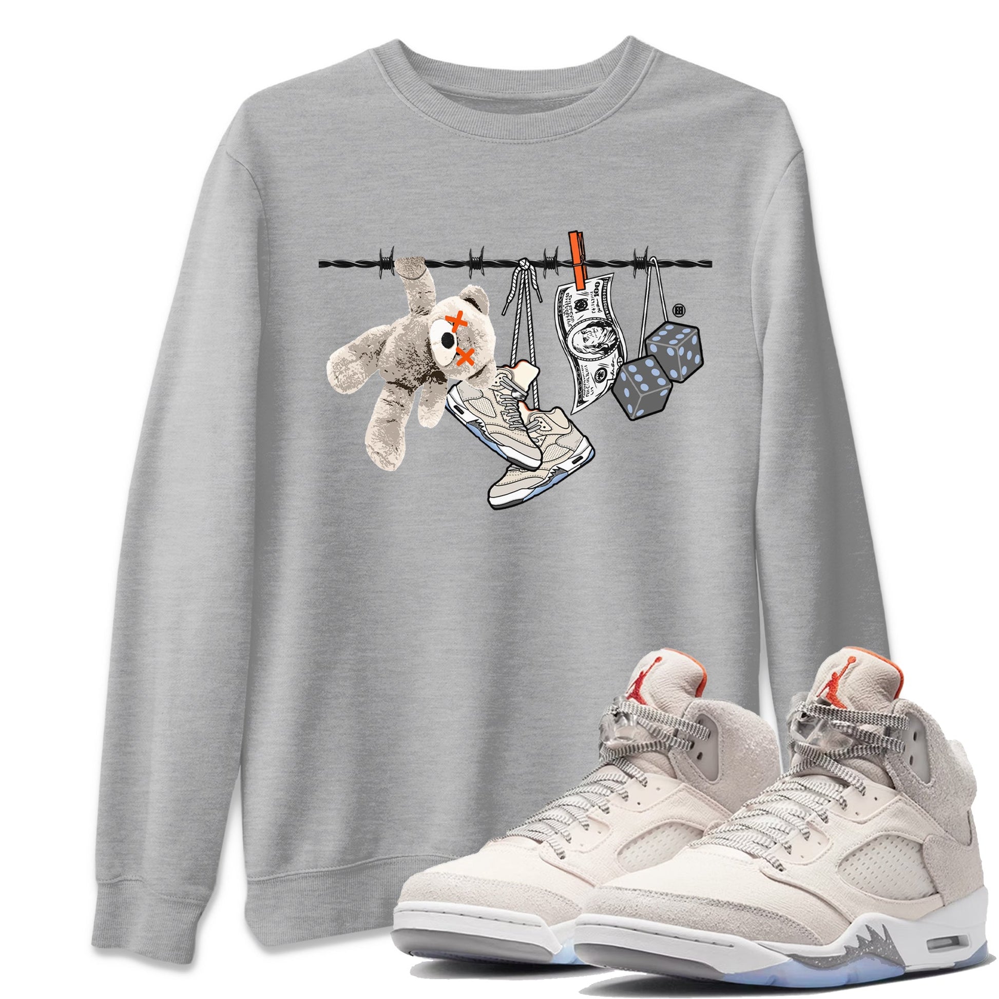 Clothesline Unisex Tops - Air Jordan 5 Craft