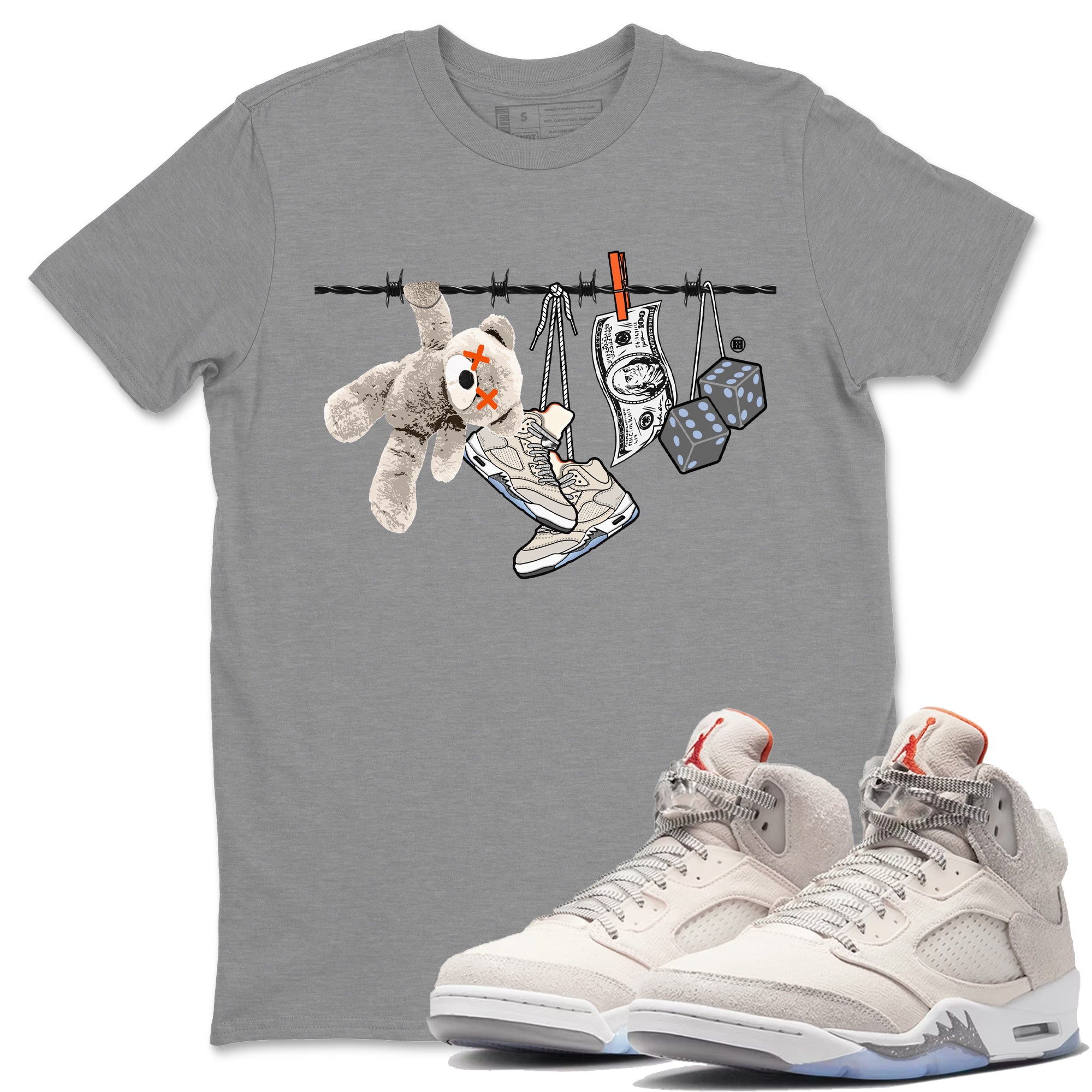 Clothesline Unisex Tops - Air Jordan 5 Craft