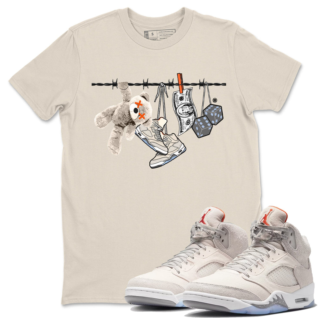 Clothesline Unisex Tops - Air Jordan 5 Craft