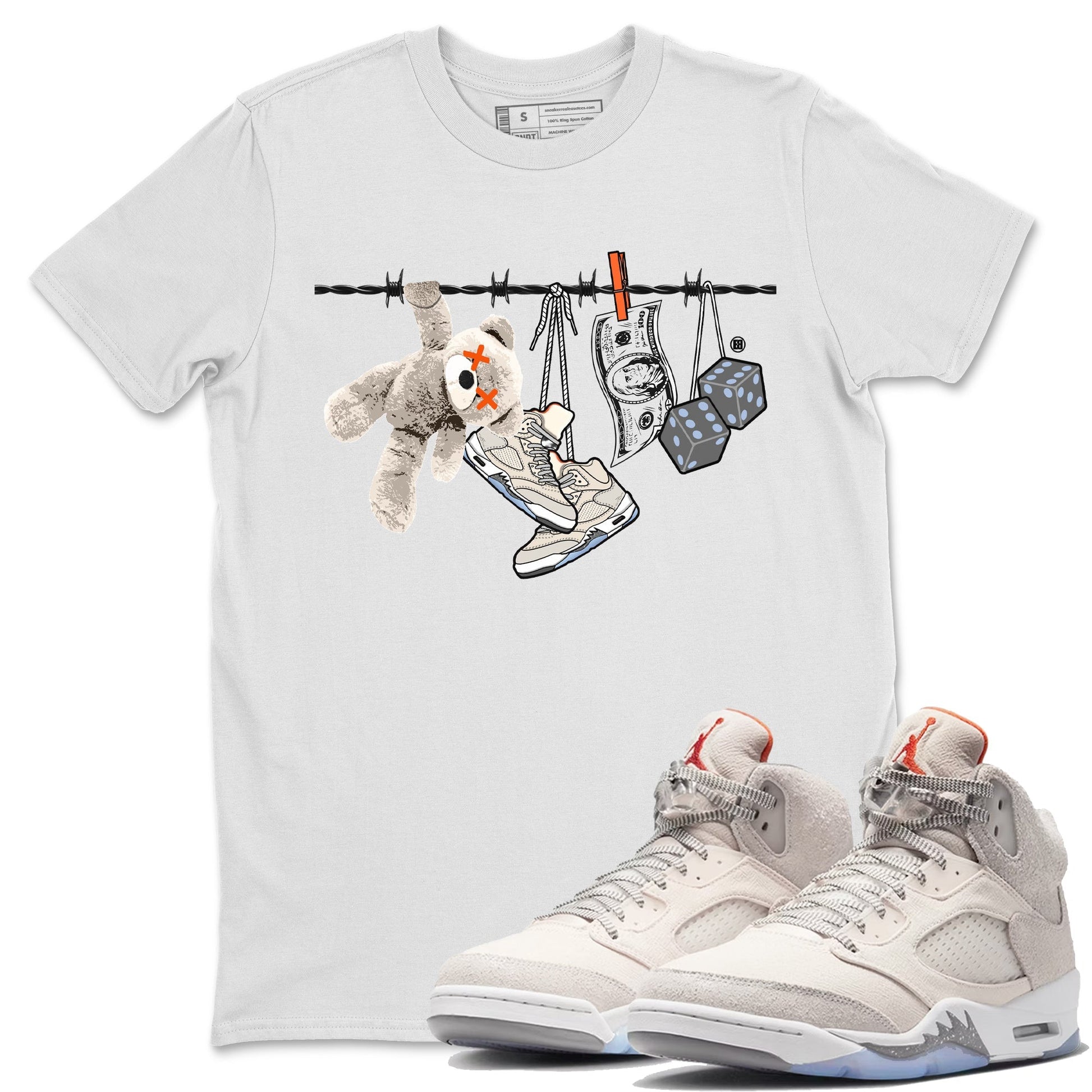 Clothesline Unisex Tops - Air Jordan 5 Craft