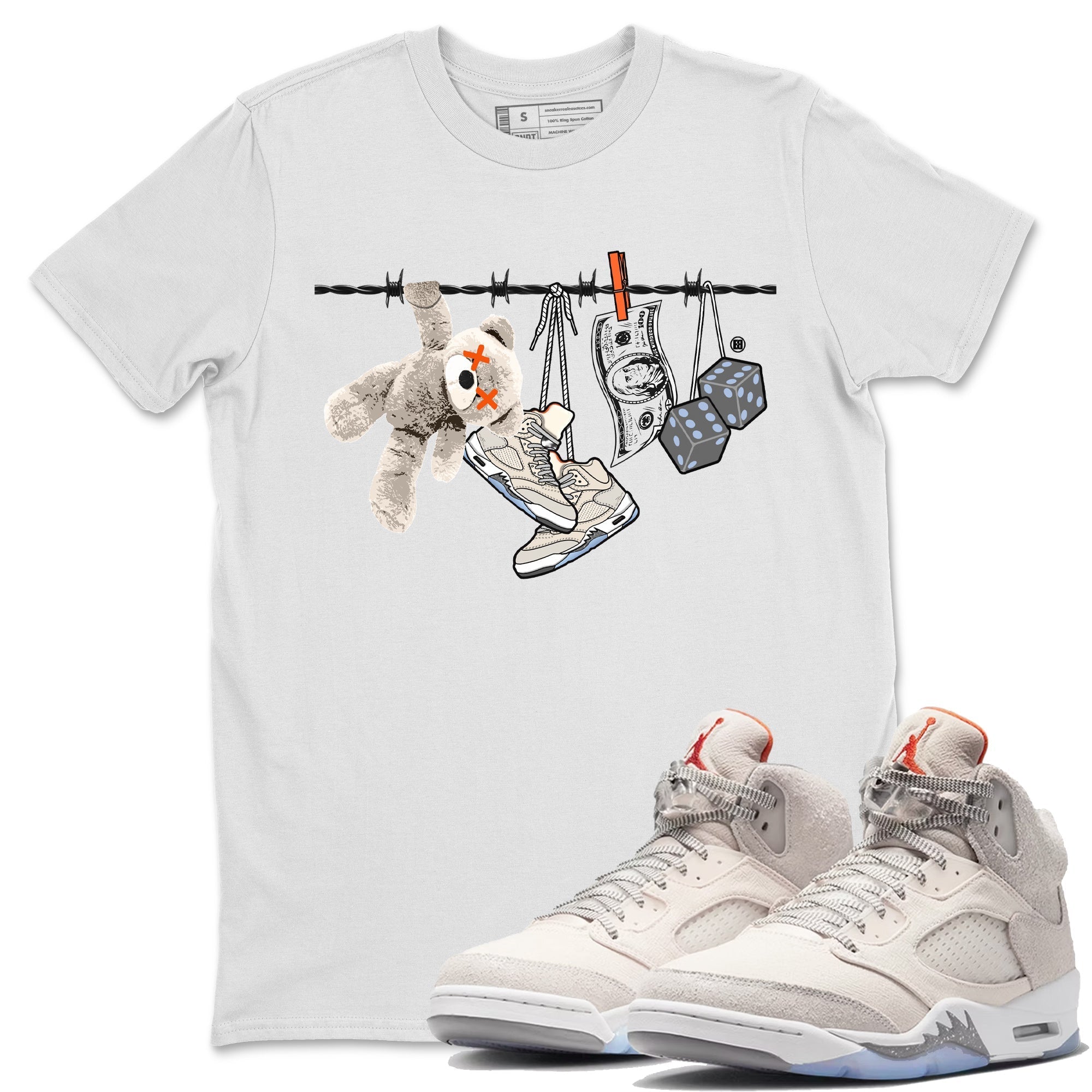 Clothesline Unisex Tops - Air Jordan 5 Craft