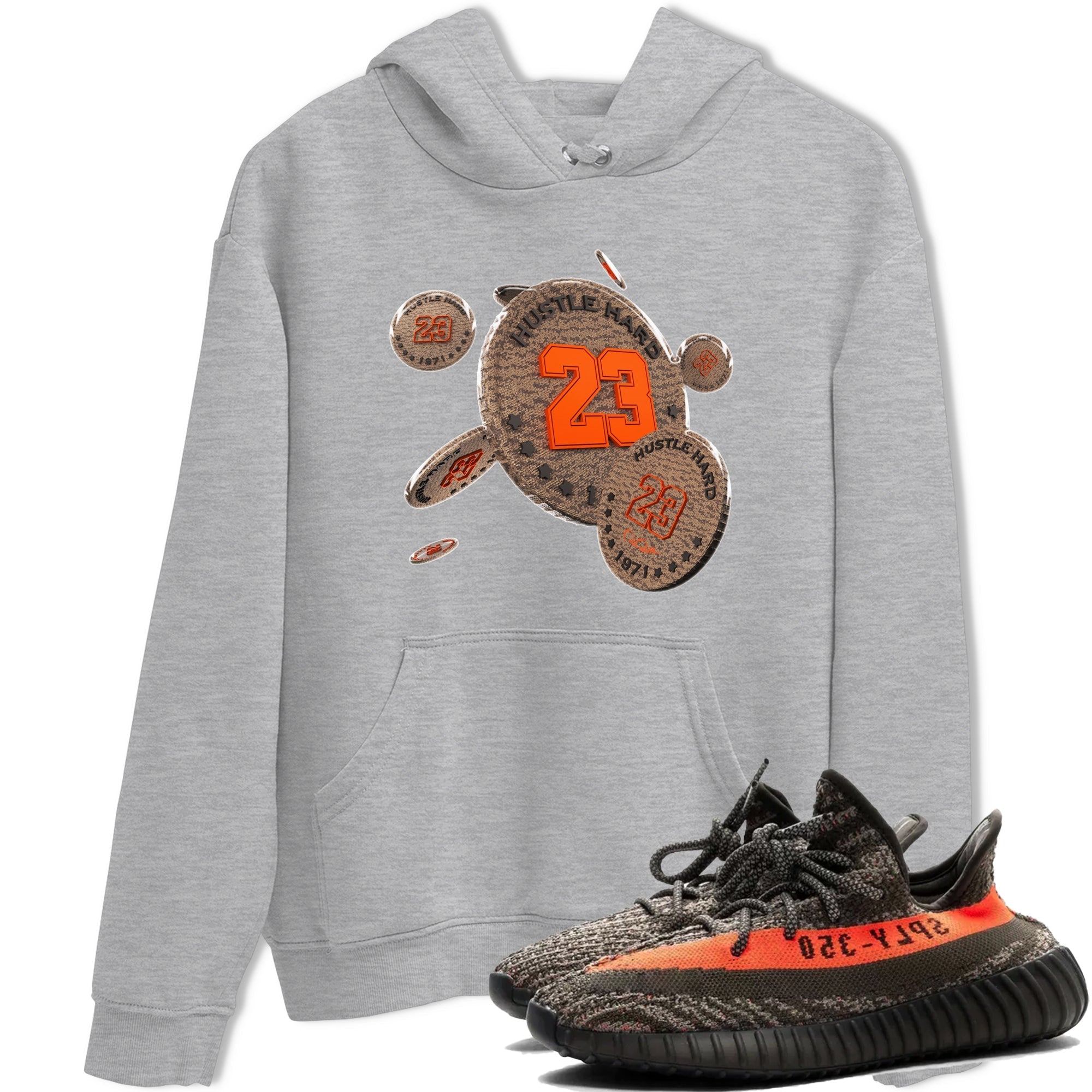 Coin Drop Sneaker Tee - Yeezy 350 Carbon Beluga