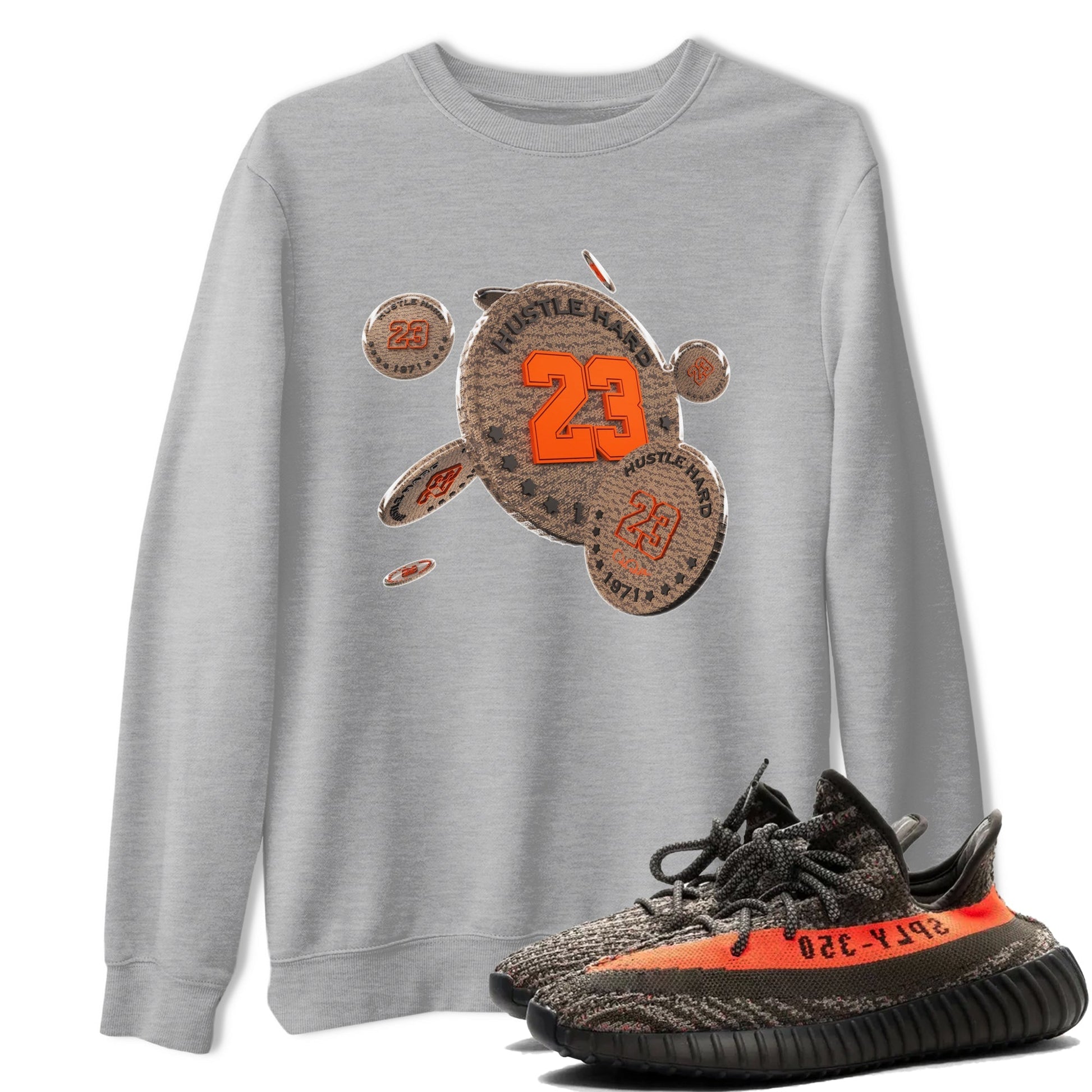 Coin Drop Sneaker Tee - Yeezy 350 Carbon Beluga