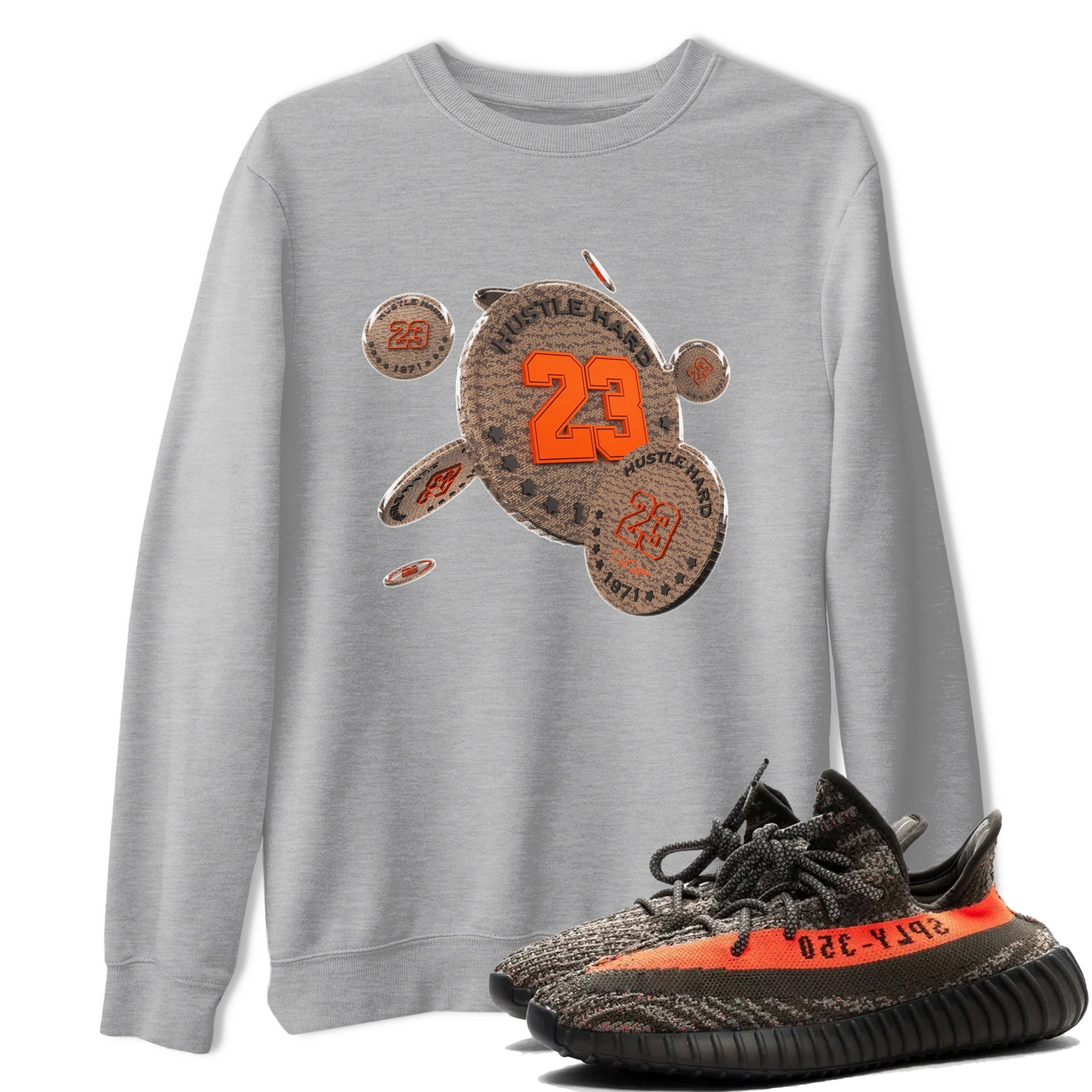 Coin Drop Sneaker Tee - Yeezy 350 Carbon Beluga