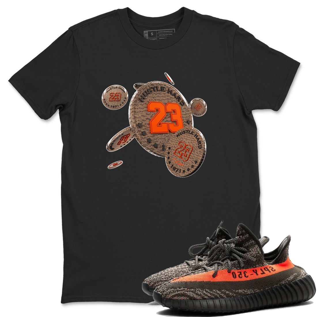 Coin Drop Sneaker Tee - Yeezy 350 Carbon Beluga