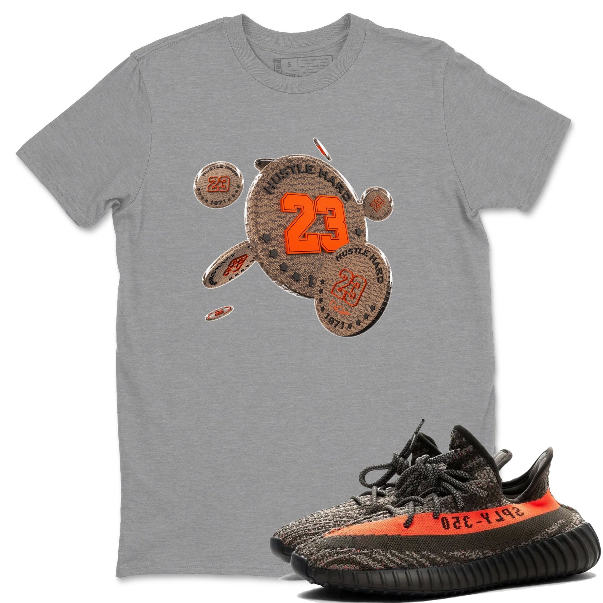 Coin Drop Sneaker Tee - Yeezy 350 Carbon Beluga
