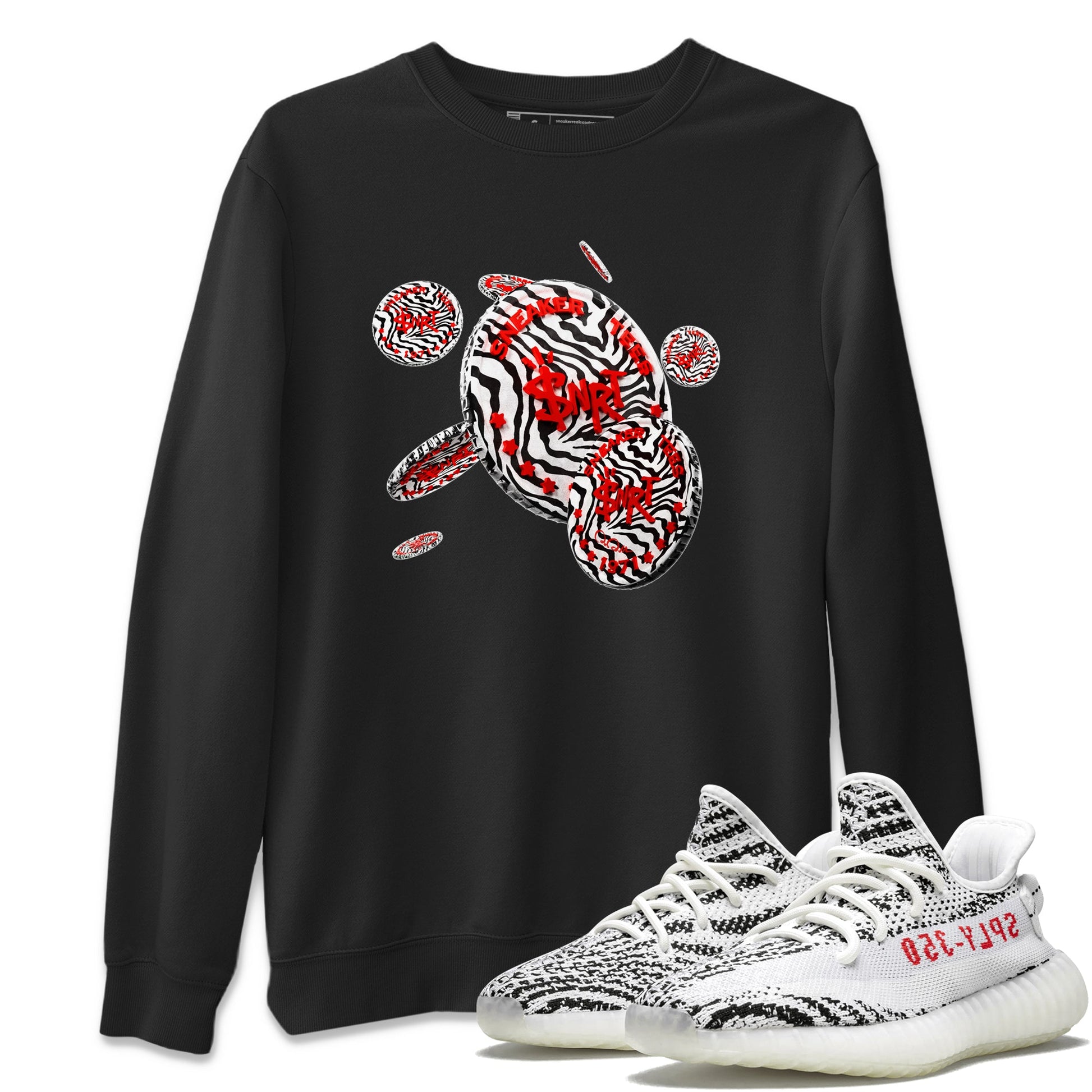Coin Drop Unisex Tops - Yeezy 350 Zebra
