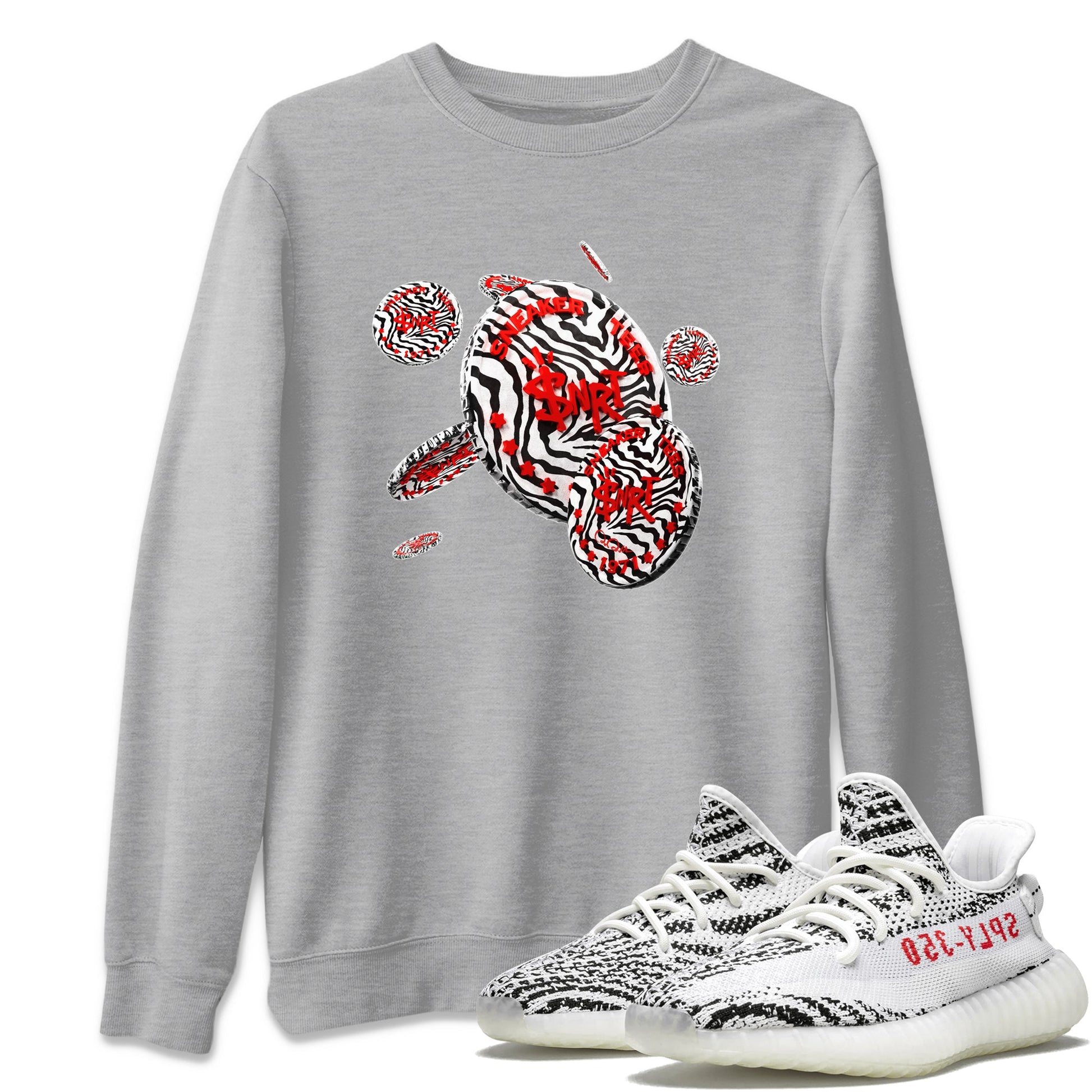 Coin Drop Unisex Tops - Yeezy 350 Zebra