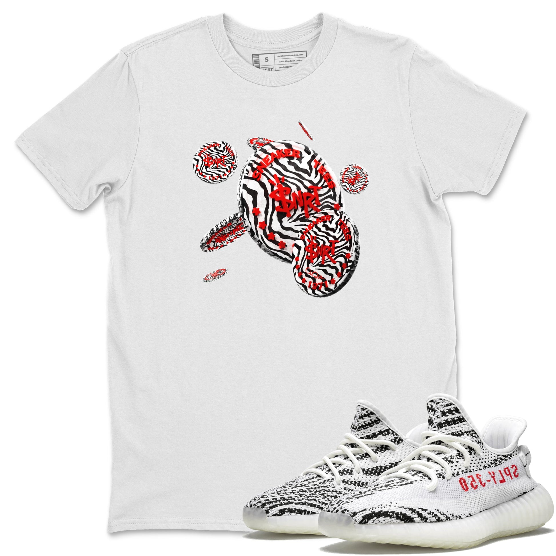 Coin Drop Unisex Tops - Yeezy 350 Zebra
