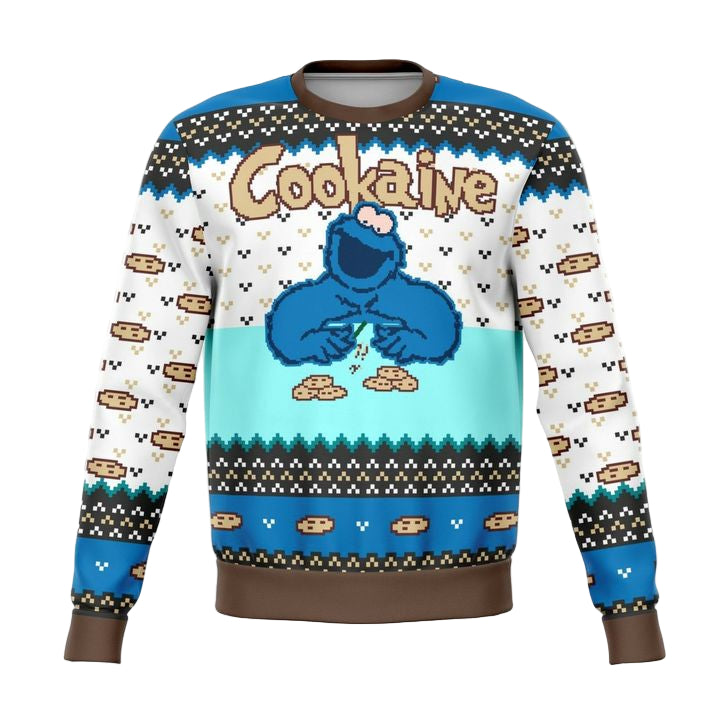 Cookaine Monster Meme 2022 Design 3d Ugly Christmas Sweater ? Usalast