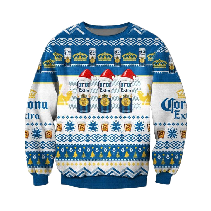Corona Extra Santa Hat Ugly Christmas Sweater 2022 ? Usalast