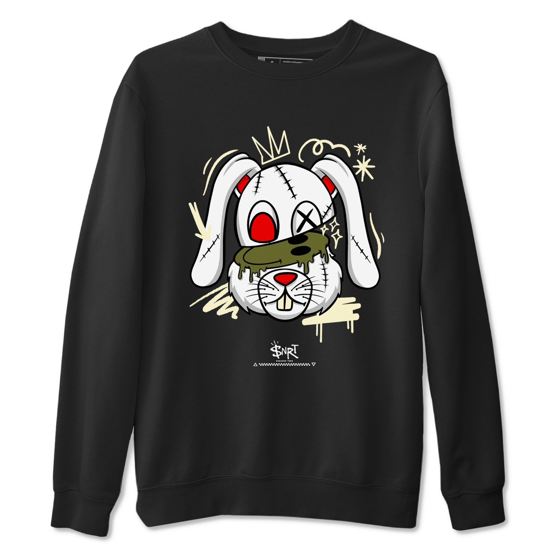 Crazy Bunny Sneaker Tees - Air Jordan 1 Travis Scott Medium Olive